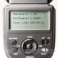 Phottix Mitros flash: firmware update 1.02B5