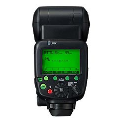 Canon Speedlite 600EX-RT: back view, green backlight