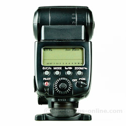 Canon Speedlite 580EX II: back view