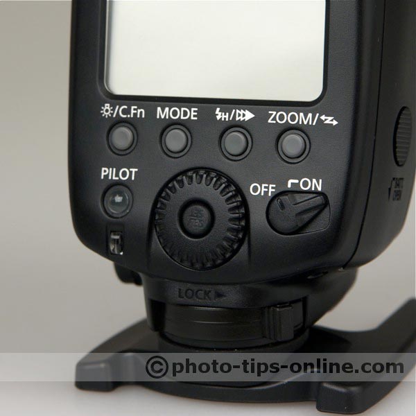 Canon Speedlite 580EX II flash: controls