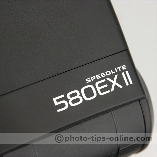 Canon Speedlite 580EX II flash: head logo