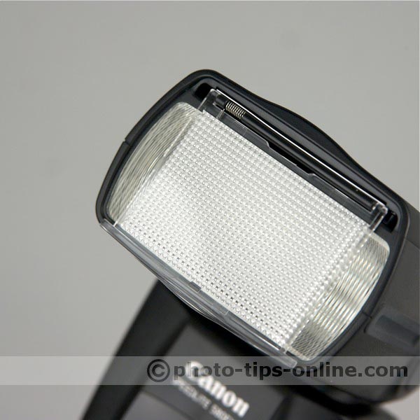 Canon Speedlite 580EX II flash: wide-angle diffuser