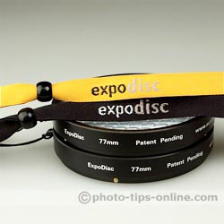 ExpoDisc Portrait (Warm) vs. ExpoDisc Neutral: lanyard