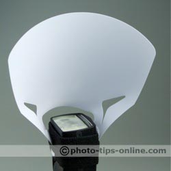 F16 P45A-001 flash reflector: attached, front view