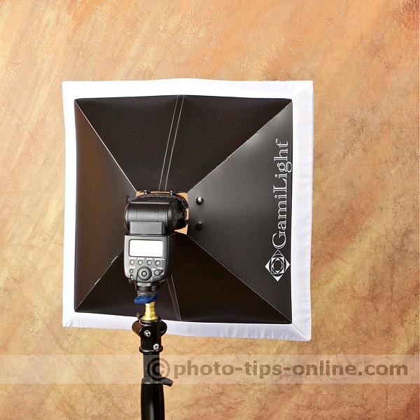 GamiLight SQUARE 43 softbox: back view