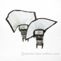 Honl Photo Light Paddle: blocking the side of the flash