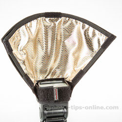 Honl Photo Light Paddle: soft-gold attachment