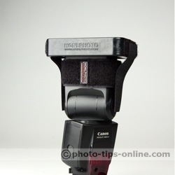 Honl Photo Speed Grid: on the flash, tense straps