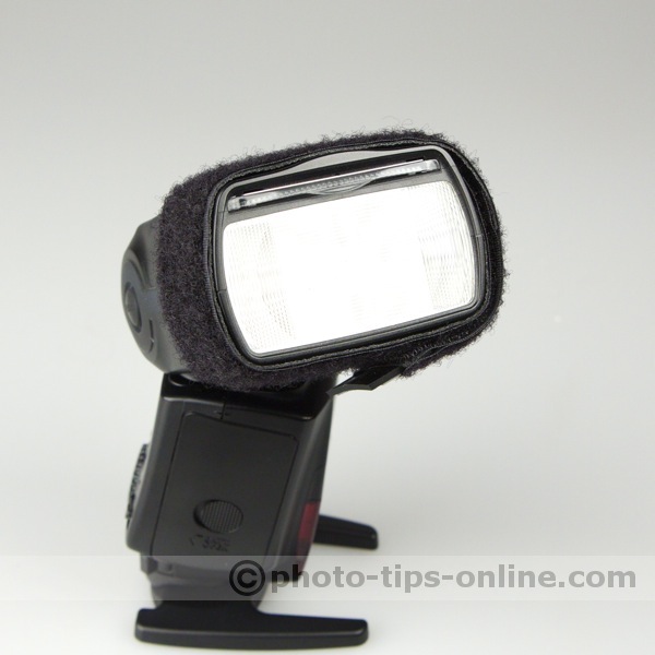 Honl Photo Speed Strap: on the flash