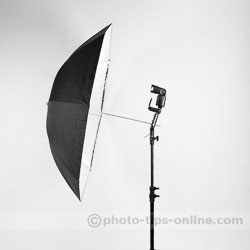 Karamy KFB-N3 umbrella adapter: regular speedlight positioning