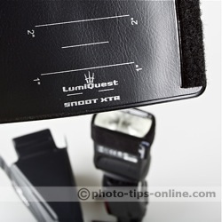 LumiQuest Snoot XTR: logo on the extender