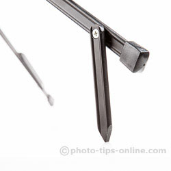 LumoPro Convertible light stand / monopod: ground spike open