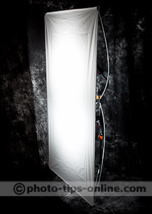 LumoPro Light Panel Set: translucent panel used as a softbox with two speedlights