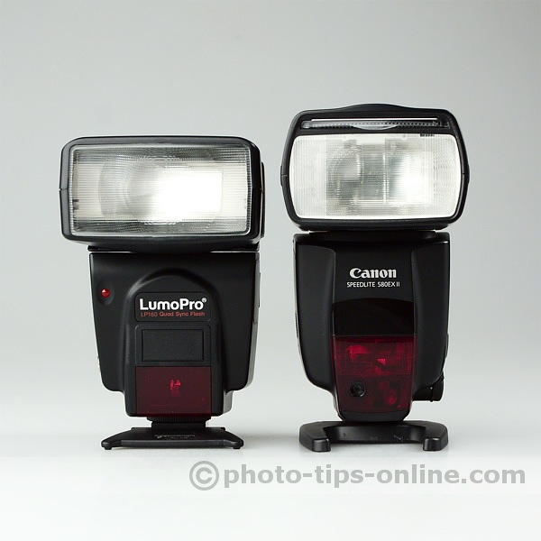 LumoPro LP160 flash: compared to Canon Speedlite 580EX II