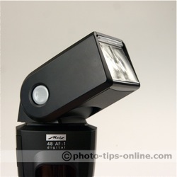 Metz Mecablitz 48 AF-1 flash: swivel and tilt head