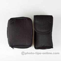 Nikon Speedlight SB-700 vs. Nikon Speedlight SB-600: carrying case, side-by-side size comparison