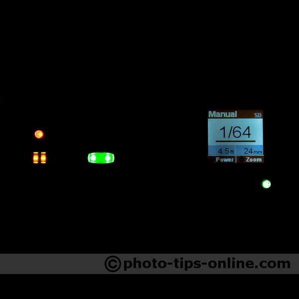 Nissin Di622 II vs. Nissin Di866 II: manual mode configuration example, 1/64th of the full power