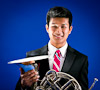 Nissin Di700 flash: Sf mode example, hiding in a French Horn, no flare