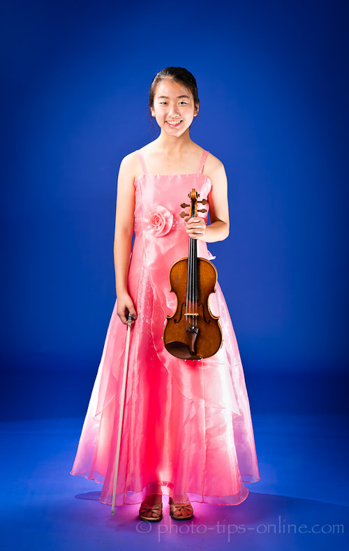 Nissin Di700 flash: Sf mode example, backlight on the dress