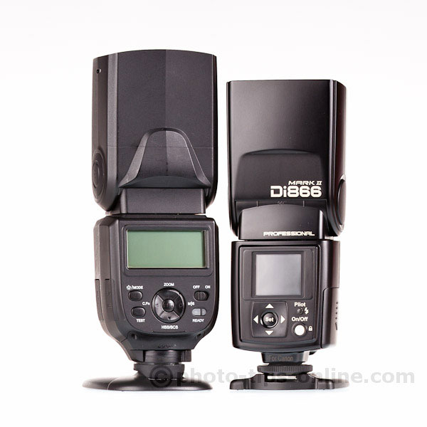 Nissin Di866 II vs. Phottix Mitros: back view