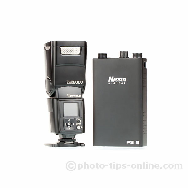 Nissin PS 8 Power Pack: next to Nissin MG8000 Extreme