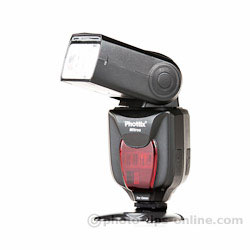 Phottix Mitros flash: front/angle view