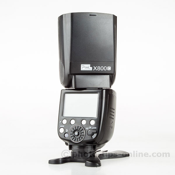 Pixel X800c Speedlite: back angle view