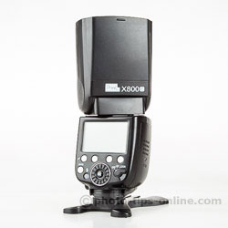 Pixel X800c Speedlite: back angle view