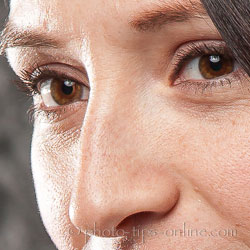 Portrait Professional 12: skin smoothing, 100% crop, before