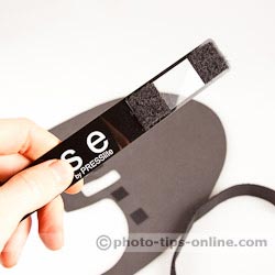 PRESSlite ECLIPSE Light Shield: plastic band with logo