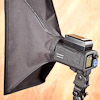 Promaster Duolight 250 hybrid flash accessories: softbox/stripbox, attachment system