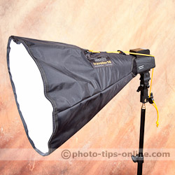 Promaster Duolight 250 hybrid flash accessories: using Honl Photo traveller16 softbox