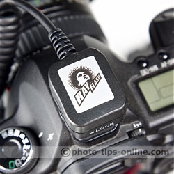 Ray Flash Rotator flash bracket: TTL cord in a hot shoe