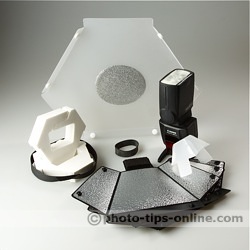 Speedlight Pro Kit 6 flash diffuser: whole package, 8 pieces