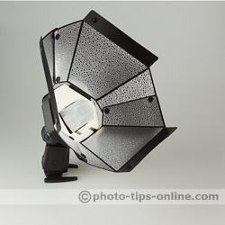 Speedlight Pro Kit 6 flash diffuser: side angle view