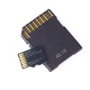 Samsung microSD card and included SD adapter: back, contacts