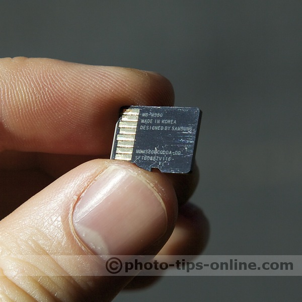 Indestructible memory card: damages caused by the car